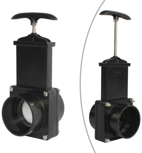 Helilyco Valvola di scarico del serbatoio dell'acqua da 16 MPa per sistemi fognari di camper e roulotte, valvola di scarico in plastica da 50 mm con guarnizioni in Santoprene, design completo per un