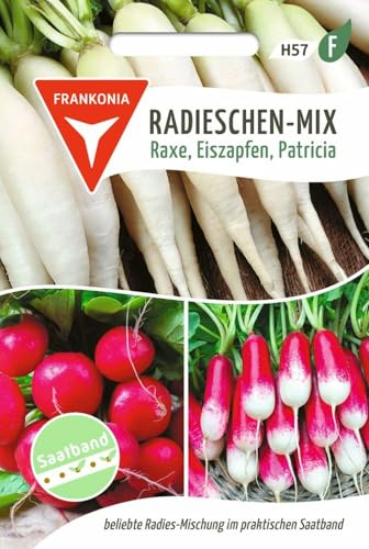 FRANKONIA® Radies-Mix, Saatband - Gemüse-Samen Radieschen-Samen Saatgut Samen (Raphanus sativus)