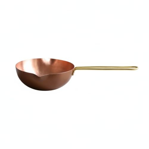 DimyFew Casserole En Cuivre avec Bec Verseur Léger Casserole avec Bec Verseur Miniature Ustensile pour Parents