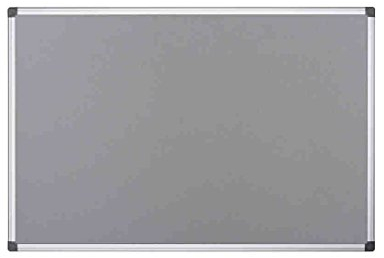 Bi-Office Maya Filztafel, Aluminium Rahmen, 240x120cm, Grau