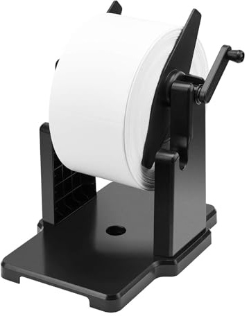 MUNBYN External Rolls Label Holder, 2 in 1 Fan-Fold Stack Paper Holder for Desktop Thermal Label Printer