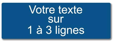 Placa personalizada Mygoodprice acrílico azul 30x10cm autoadhesivo moderno personalizado