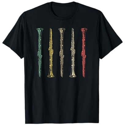Cadeau Pour Les Fans De Musique Retro Clarinette T-Shirt
