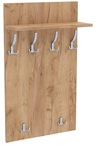 AKKE 120x60 | MAXI Garderobenpaneel Wandgarderobe Garderobe Wandpaneel Kleiderstange ALUMINIUM | GOLD CRAFT