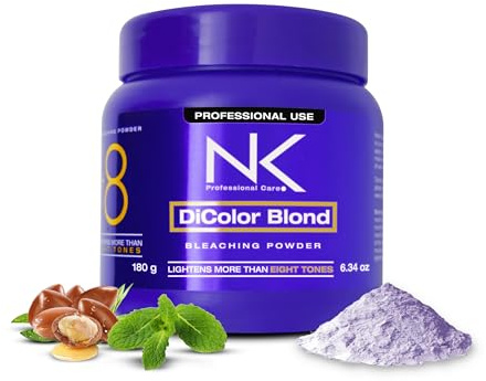 NK Professional Care DiColor Blonde | bleaching powder | lightener for hair | Lightens +8 shades without damaging the hair strand. 180 g