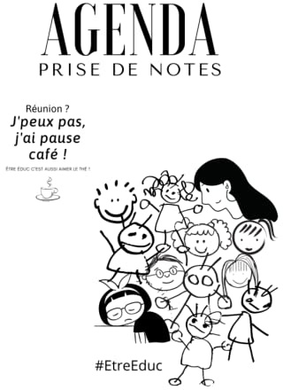 Agenda Notes | A4 | Spécialisé pour les éducateurs | Fiches techniques, Compte rendu de réunion, Activités | 21x29cm: 120 pages | Couverture souple ... intemporel non daté | 52 semaines | Français