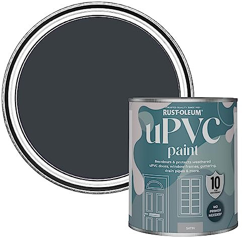 Rust-Oleum Grey uPVC Door and Window Paint In Satin Finish - Anthracite (RAL 7016) 750ml
