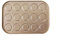 Molde de macarrón antiadherente para galletas, molde para hornear macarrón, acero al carbono dorado, accesorios para hornear cocina (15 agujeros)