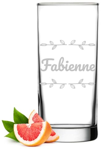 polar-effekt Cocktailglas 485 ml mit personalisierter Gravur als Geschenk - transparentes Longdrinkglas - Trinkglas für Longdrinks, Wasser, Saft und Cocktails