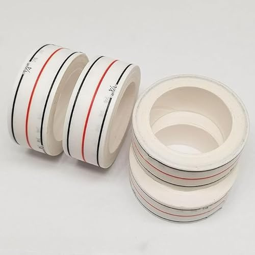 YICBOR Diagonal Seam Tapes Sewing Basting Tape for Sewing Straight Diagonal Seams Instruction Tool Seamingly Accurate Seam Guide for Sewing Machines (4 Rolls)