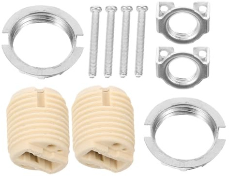 Lot de 2 Douilles G9 en Céramique et Métal, Base à Vis M10