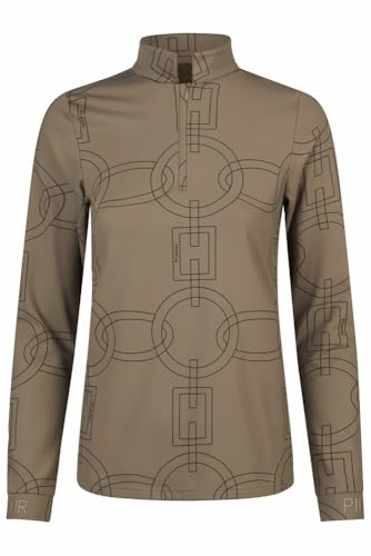 Pikeur Damen Zip Shirt Slate Brown Shirts Selection HW 25, Größe:38