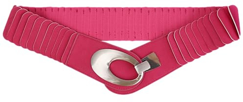 MIRROSI Damen Taillengürtel 6 cm breit – Elastischer Taillengürtel One Size (85–110 cm) – Stretchgürtel für Kleider & Mäntel – Bequemer Lammelgürtel