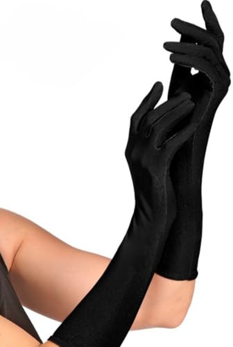 W WIDMANN MILANO Party Fashion - Handschuhe, 37 cm, edle Abendhandschuhe, Unisex, One Size, Fasching, Karneval, Mottoparty