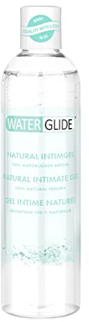 Waterglide Gleitgel und Intimgel Natürliches Gefühl | Wasserbasiertes Gleitgel für länger anhaltenden Spaß | Vegan | Geeignet für Sexspielzeug und Latex-Kondome | 300 ml Flasche