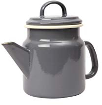 Dexam 17819287 Vintage Home-Caffettiera Piccola 1,2 l, Colore: Grigio Ardesia, 1.2 Litri, Smaltato