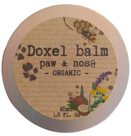 Doxel Balm – Baume Naturel pour Chiens – Hydrate, Nourriture, protège – Répare et apaise Les Coussinets Pattes et Nez – Protection de la Peau – 100% Naturel – 100% écologique. - 45 ML.