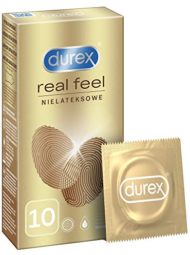 Durex Real Feel Kondome â€“ Latexfreie Kondome für ein natürliches Haut an Haut Gefühl â€“ Latexfrei Kondom ((1 x 10 Stück))
