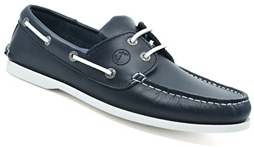 Chaussures Bateau pour Femme Watamu Cuir Bleu Marine (Numeric_39)