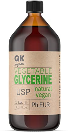 FLÜSSIGES PFLANZLICHES GLYCERIN 1000ml - Feuchtigkeitsspendendes und geschmeidiges Haar und Haut - Basis für Seifen, Shampoos, Cremes, hausgemachtes Handwerk