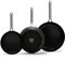 GreenPan Omega Bratpfannen-Set, harteloxiert, antihaftbeschichtet, 3-teilig, Infinite8, PFAS-frei, schwarz