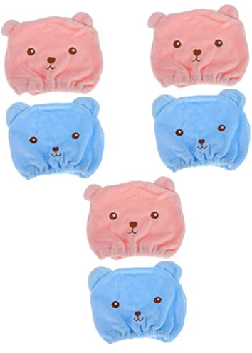 Beavorty 3er-sets Saugfähige Duschhaube Für Trockenes Haar Badehaube Aus Velours Trockenhaube Für Haartrocknungshüte Haartrockentücher Multifunktionale Badehauben 2 Stück * 3