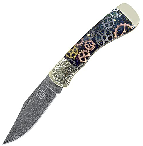 Perkin Taschenmesser Klappmesser Damast
