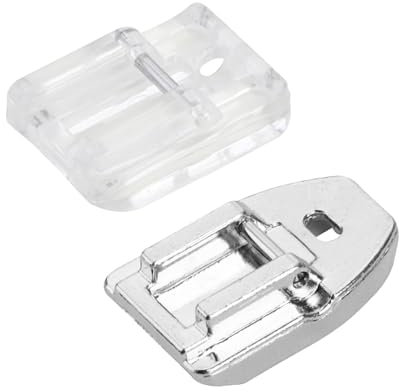 Nähmaschine W6 Reißverschlussfuß, 2 Stück Nahtverdeckter Multifunktions Nähfuß Nähfüsse Zubehör Set Kompatibel mit Singer AEG Privileg Carina Silvercrest Juki Brother Privileg Janome Husqvarna