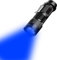 LIAISIMI Linterna mini linterna LED de luz azul, con 3 modos de luz azul, se puede ampliar a través de la linterna LED de luz azul del clip para visión nocturna, pesca, caza (1, blue)