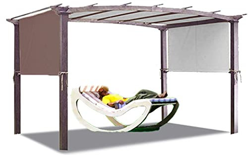 YDkjwjw Verstellbare Pergola-Abdeckung, Grill-Dachabdeckung mit Paracords und Taschen, Ersatz-Überdachung für den Außenbereich Grill Pavillon Unterstand Überdachung für Rasen Garten Hinterhof