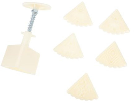 Hoement Quality Material Triangle Flower Mooncake Molds Easy Demold for DIY Baking