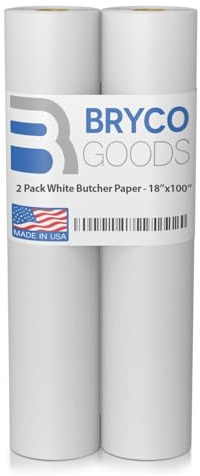 White Butcher Paper Roll 18x150' - Peach Butcher Paper for Smoking Meat, and Butcher Paper Smoker - USA Made Butcher's Paper - Pink Butcher Paper Roll for Smoking