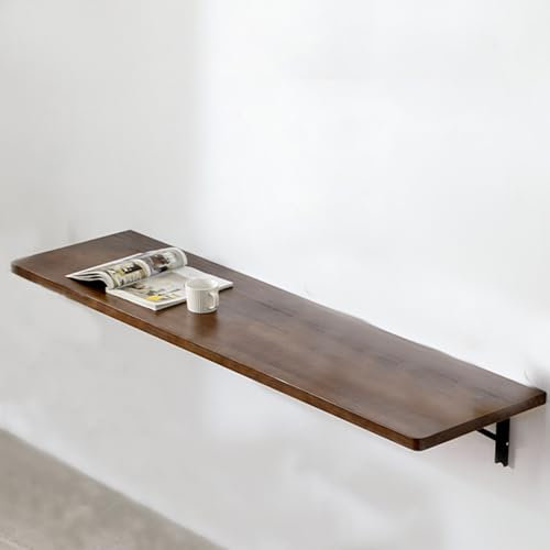 Klappbarer Wandtisch,Balkontisch Klappbar,Wandtisch,klappbar,aus Holz,klappbar,schwimmend,für Laptop,wand Klapptisch,werkbank Klappbar,kleiner Schwimmender Schreibtisch,platzsparend(150x40 cm/59x15.7