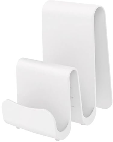GRIRIW Cookware Storage Organizer Pot Lid Stand Pan Lid Holder Rack Countertop Organiser White Keep Your Kitchen Tidy