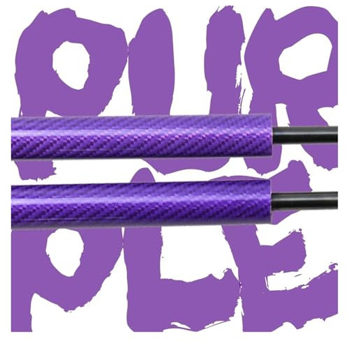Auto Motorhaube Gasfeder Für Peugeot 206 207i SD 1998-2016 Hood Dampe Gas Strut Lift Unterstützung Vorderen Motorhaube Ändern Gas Quellen Stoßdämpfer Auto Motorhaubendämpfer(Purple Carbon Fiber)