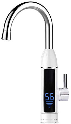 Faucet Electric Instant Heater Tap Swivel Bathroom Kitchen Heating Tap 3sec Instant Tankless Electric Hot Water Heater Faucet with LED Digital Display,Type A (Type B) water-tap