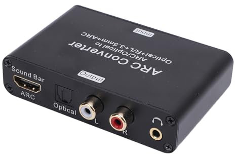 Extractor de Audios Hd Mi a R C, Convertidor DAC DAC 192kHz Digital a Analógico Convertidor de, Spdif óptico Coaxial Hd Mi a Spdif óptico Estéreo L R 3.5 Mm para Televisión
