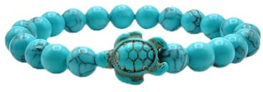 aninu Perlen Armband mit Schildkröte u Live Tracking + App - Ocean Freundschaftsarmband für Damen u Herren, Turtle Friendship Bracelet als Geschenke für Frauen u Männer