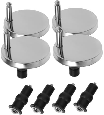 LIFKOME Kit de Tornillos para Asiento de Inodoro Fijaciones Ajustables con Pernos de Expansión de Goma y Base Metálica Montaje Silencioso y Duradero para Instalación Segura