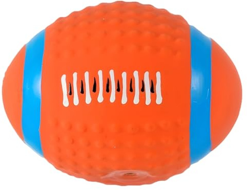 Vestamore Pipande hundleksaksset – 2 st fotboll och volleyboll, stora gummibollar, 11 x 8,5 cm/4,3 x 8,4 cm, 9 cm/3,5 tum