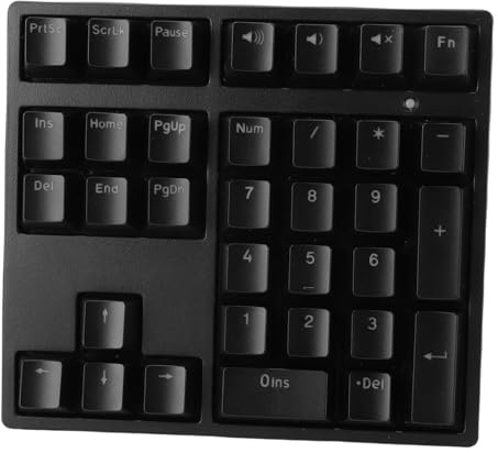 Tonysa Teclado Numérico Mecánico con Cable, USB C, Teclado Numérico de 34 Teclas con Retroiluminación RGB para Ordenador Portátil, Ordenador de Sobremesa, PC, Portátil (Black)