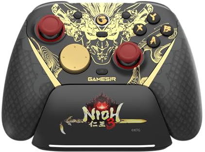 GameSir G7 Pro 8K PC Wireless Controller for Windows with TMR Joysticks, Dual-Mode Trigger Stops, Four Remappable Macro Buttons, 3.5mm Audio Support - Nioh 3