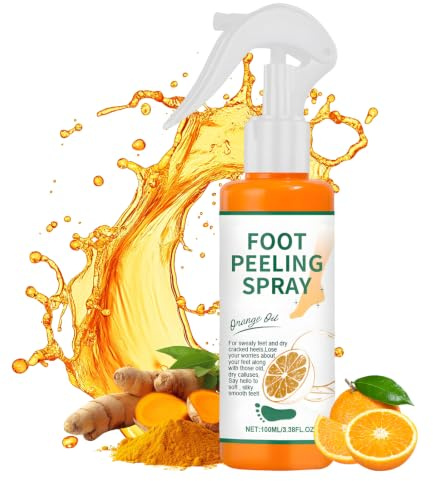 100ml Spray Exfoliant Pour Les Pieds, Spray Anti Callosités Des Pieds Hydratation Intense, Adoucit Les Callosités, Soigne-Pieds Et Améliore La Sécheresse Et Les Crevasses