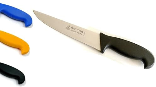 Stechmesser 8 Marsvogel Solingen # 71 08 09 Fleischermesser Metzgermesser (Standard Grifffarbe: SCHWARZ)