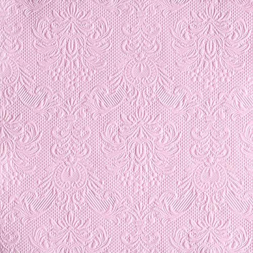 Ambiente Papierservietten - Servietten Lunch/Party 33x33cm Elegance Rose - Hochzeit -Taufe - Geprägt/Embossed Deko