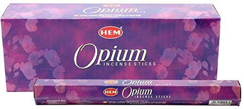 Hem Räucherstäbchen-Boxen, 6 Packungen, insgesamt 120 Stäbchen Opium