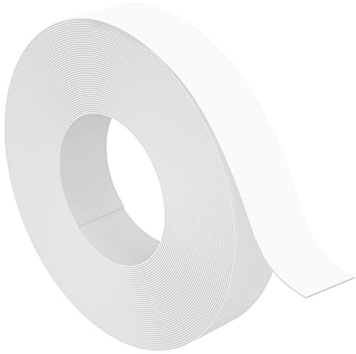 ZYJT Furnierkantenband, 1,9 cm x 7,6 m, vorgeklebtes, flexibles PVC-Klebeband, zum Aufbügeln mit Heißkleber, einfache Anwendung für Schrankreparatur, Möbelrestauration (weiß)