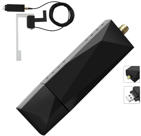 Eonon Mini DAB+ Adapter für Autoradio Android 13/14 USB DAB+ Empfange Radioempfänger mit Antenne Digital Audio Broadcast (A0593)
