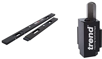 Trend H/JIG/A Two Piece Professional Hinge Jig Kit for Doors & Frames & C Corner Wood Chisel for Square Hinge and Lock Face Fitting, Black, 70mm