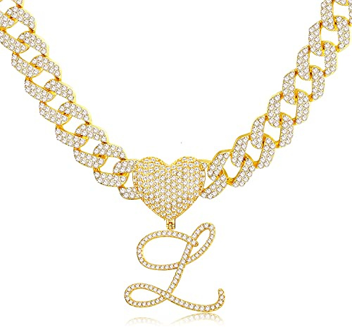 BodyBonita Gold Necklaces for Women 14K Gold Plated Initial Layered Necklaces for Women Trendy Waterproof Gold Jewelry Letter Name Necklace